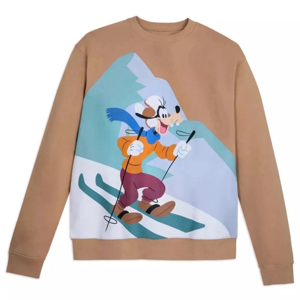 Disney Parks Goofy Holiday Homestead Pullover Sweatshirt for Adults Christmas XL